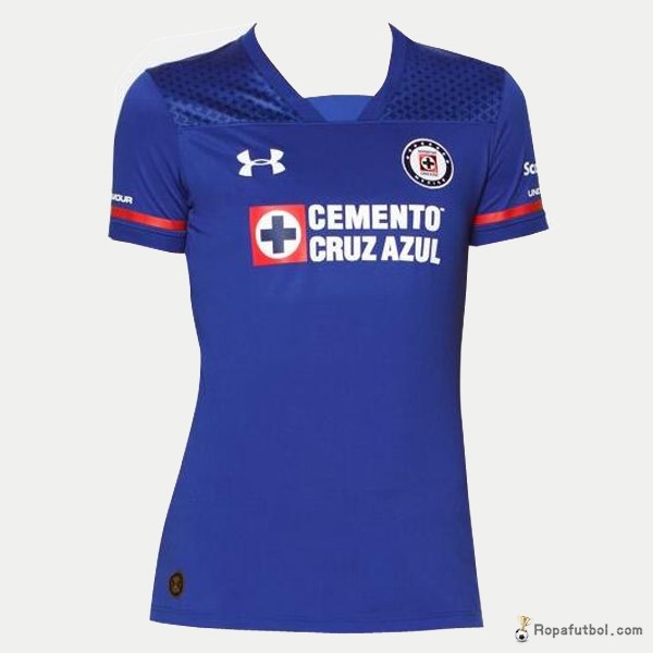 Camiseta Cruz Azul Replica Primera Ropa Mujer 2017/18